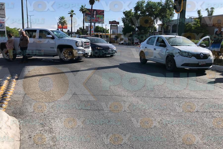 choque hoy en bulevar de Ciudad Victoria