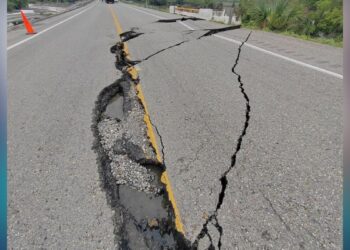 daño en la carretera Zaragoza González