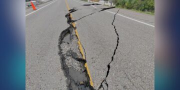 daño en la carretera Zaragoza González