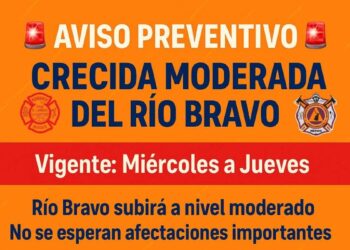 desborde del Río Bravo en Nuevo Laredo