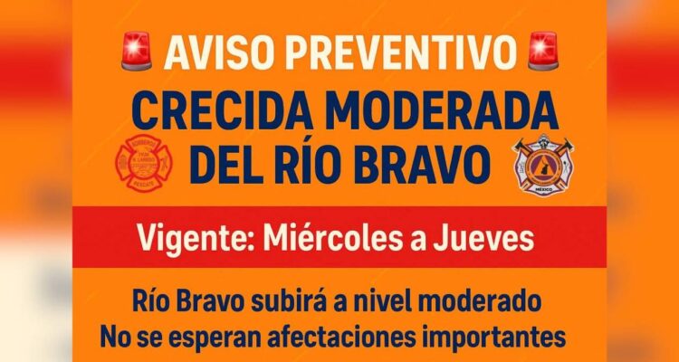 desborde del Río Bravo en Nuevo Laredo