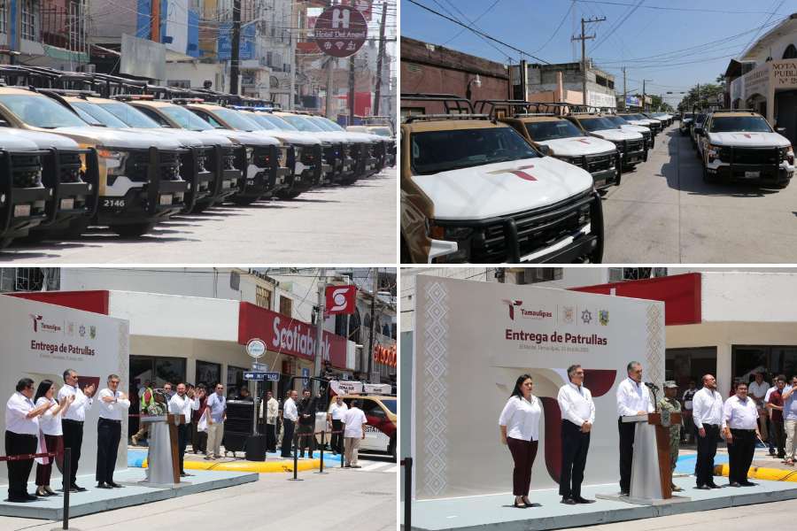entrega de patrullas al sur de Tamaulipas