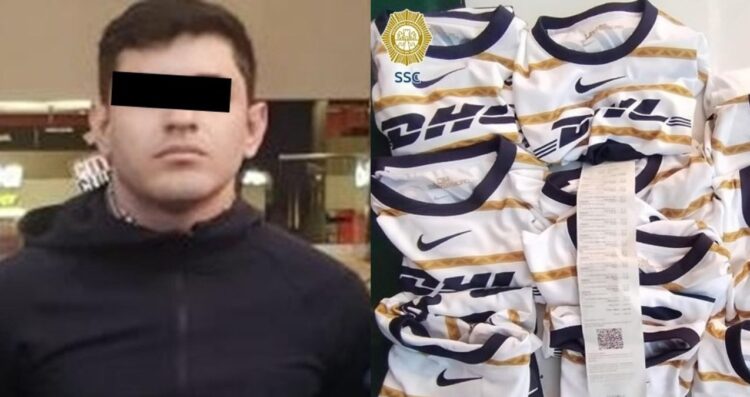 etienen a hombre por intentar robar 12 playeras de Pumas en tienda de CDMX