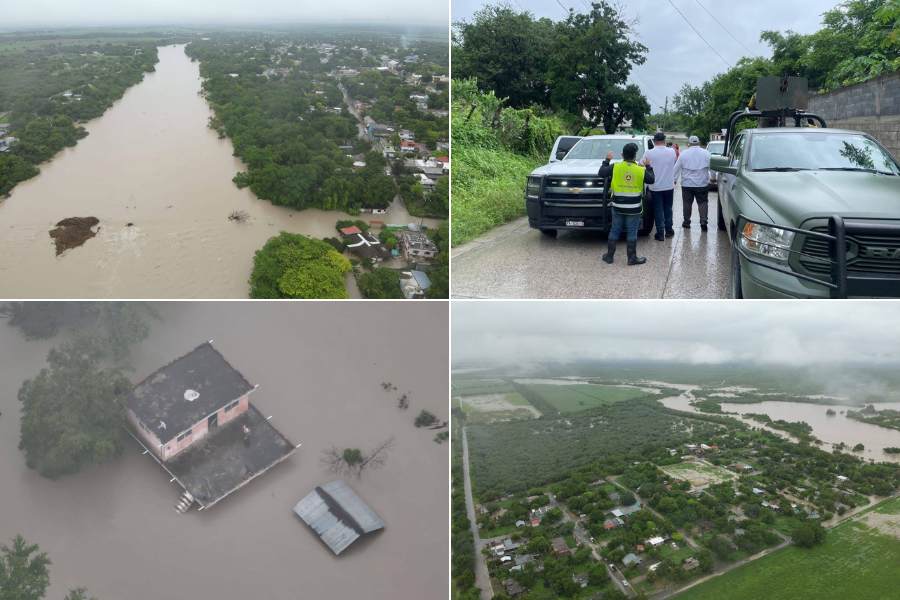 evacuaciones por lluvias en Tamaulipas