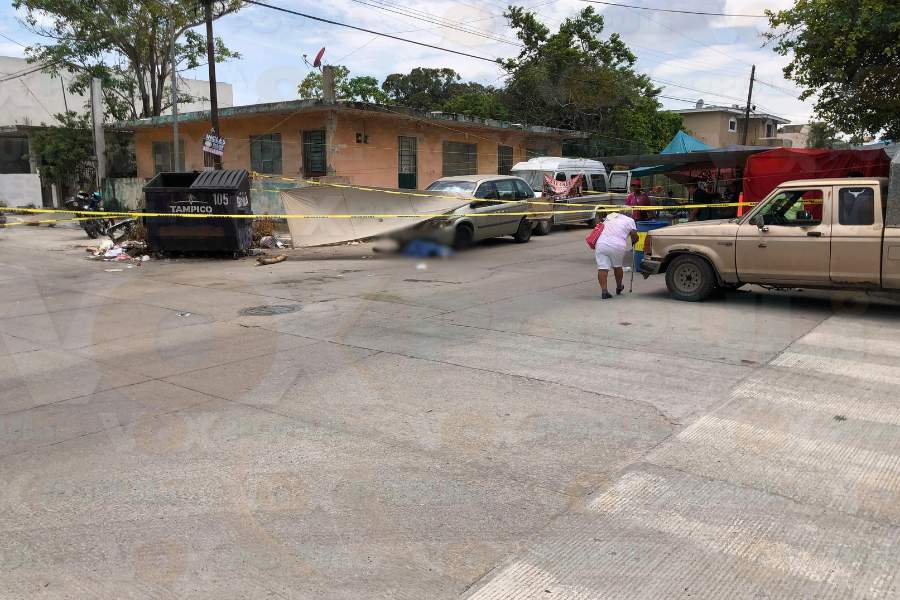 fallecimiento en mercado de tampico