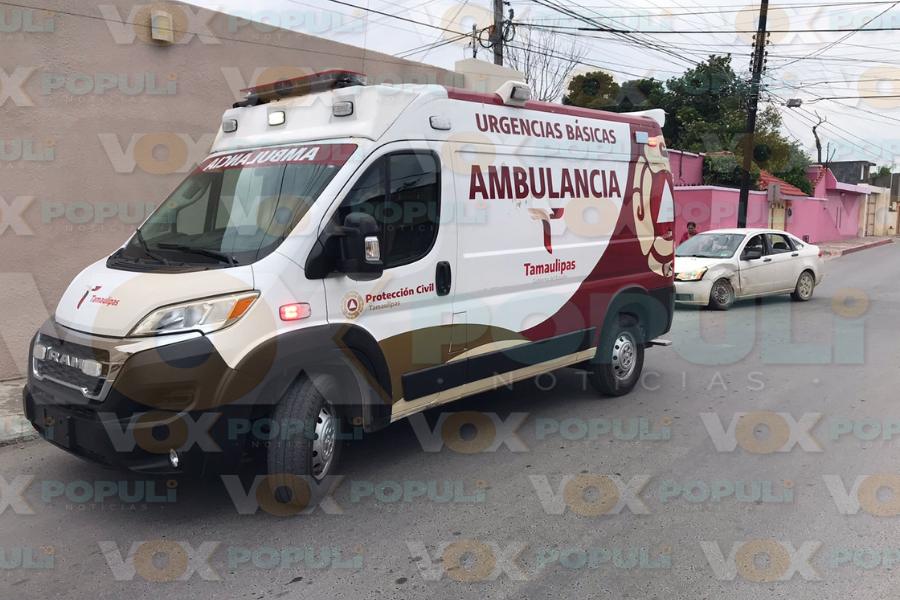 fuerte choque en centro de victoria