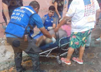 herido por caída en Tampico