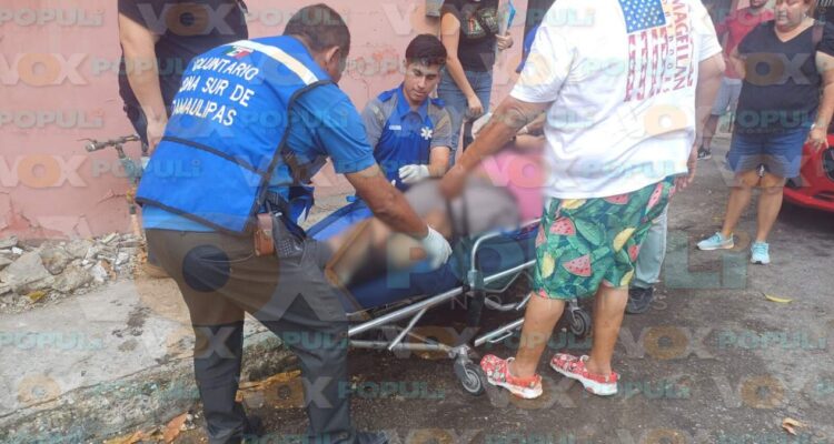 herido por caída en Tampico