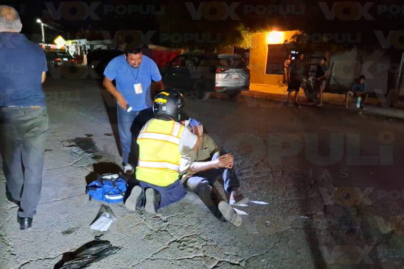 hombre atropellado en Victoria