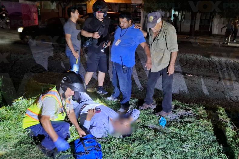 hombre atropellado en Victoria