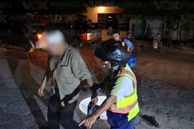 hombre atropellado en Victoria