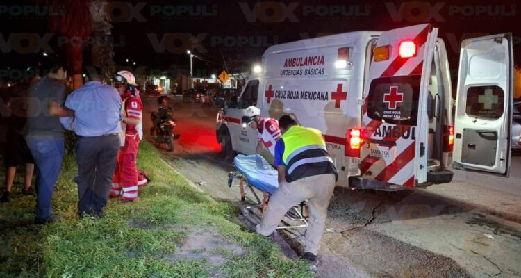 hombre atropellado en Victoria