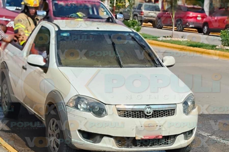 incendio de camioneta en altamira