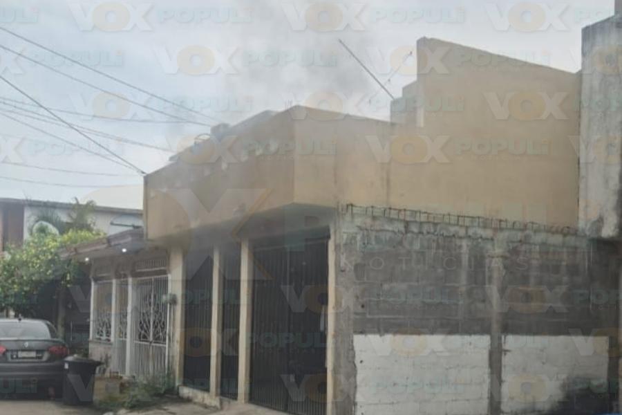 incendio de vivienda en Altamira
