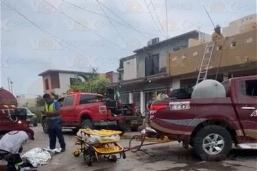 incendio de vivienda en Altamira