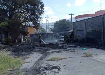 _incendio en baldío Monterrey