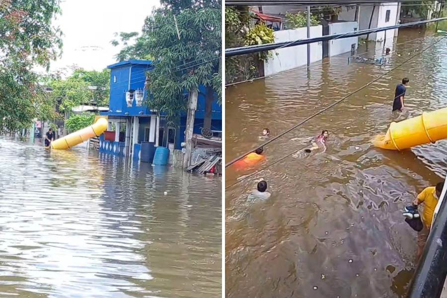 inundaciones en colonia Moscú en Tampico