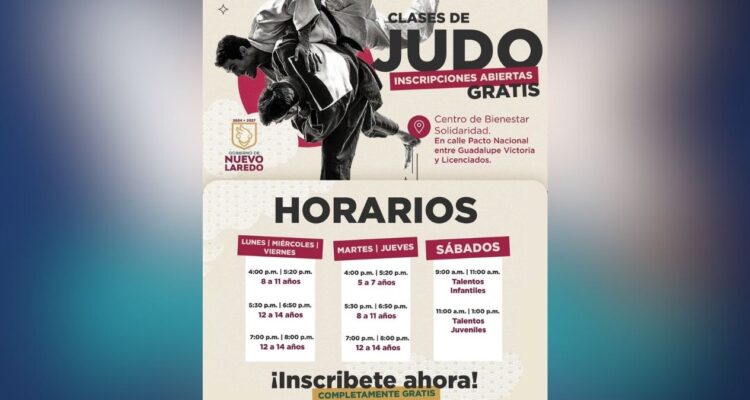 judo gratis Nuevo Laredo