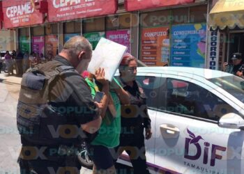 menores rescatados en Victoria
