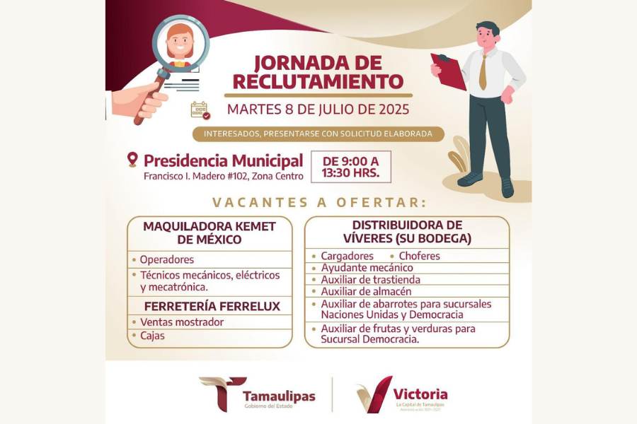 ofertas de trabajo en Victoria Tamaulipas