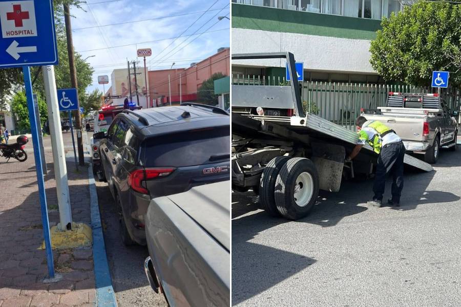 operativos con grúas en Nuevo Laredo