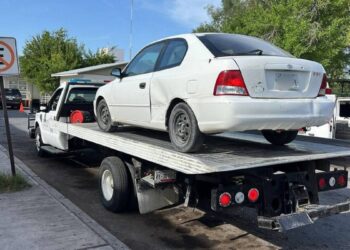 operativos con grúas en Nuevo Laredo
