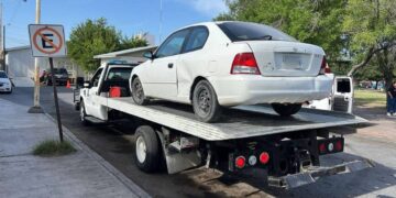operativos con grúas en Nuevo Laredo