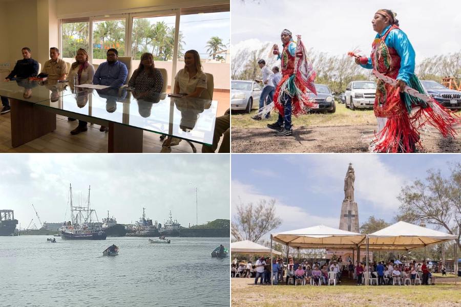 procesión náutica en Ciudad Madero