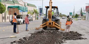 rehabilitación de calles Ciudad Victoria