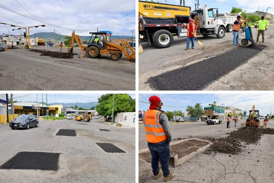 rehabilitación de calles Ciudad Victoria