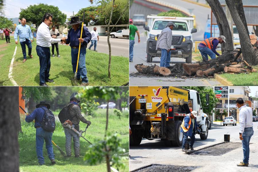 reparación de calles Victoria