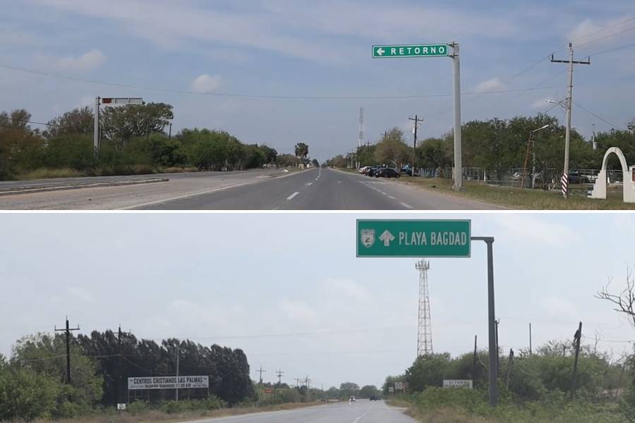 seguridad en carretera a Playa Bagdad