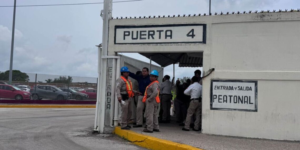 simulacro en Pemex Tamaulipas