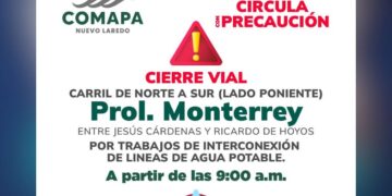 suspensión de agua hoy en Nuevo Laredo