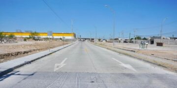 trabajos de repavimentación en Nuevo Laredo