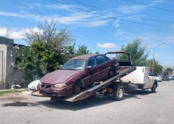 vehículos abandonados Nuevo Laredo