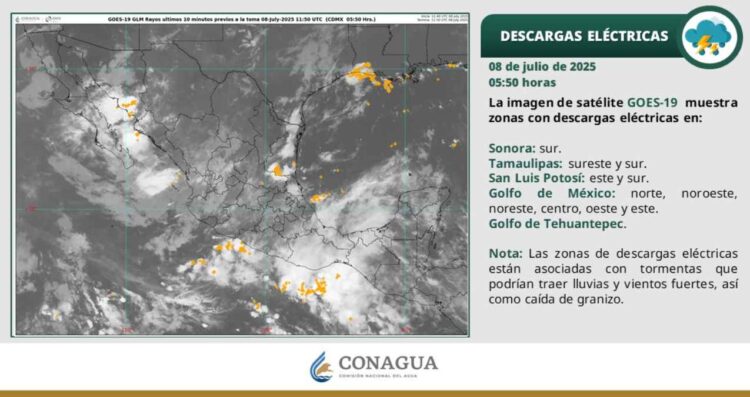 ¿Canal de baja presión traerá lluvias puntuales fuertes en Tamaulipas, según el SMN?