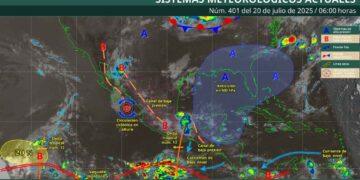 ¿Cuáles son los estados que se verán afectados por lluvias muy fuertes este domingo 20 de julio?