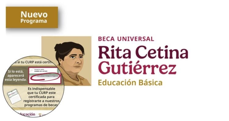 ¿Dónde puedes obtener la CURP certificada para el próximo registro de la Beca Rita Cetina 2025?