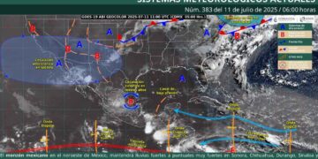 ¿Dónde se esperan temperaturas superiores a los 45 grados en México?