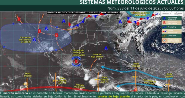 ¿Dónde se esperan temperaturas superiores a los 45 grados en México?