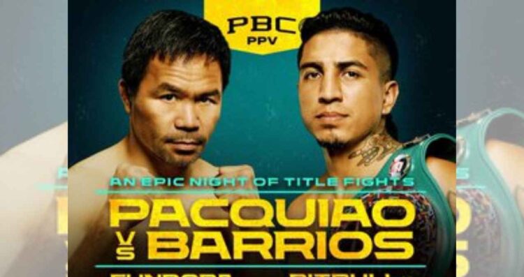 ¿Dónde y a qué hora ver EN VIVO la pelea entre Manny Pacquiao y Mario Barrios?