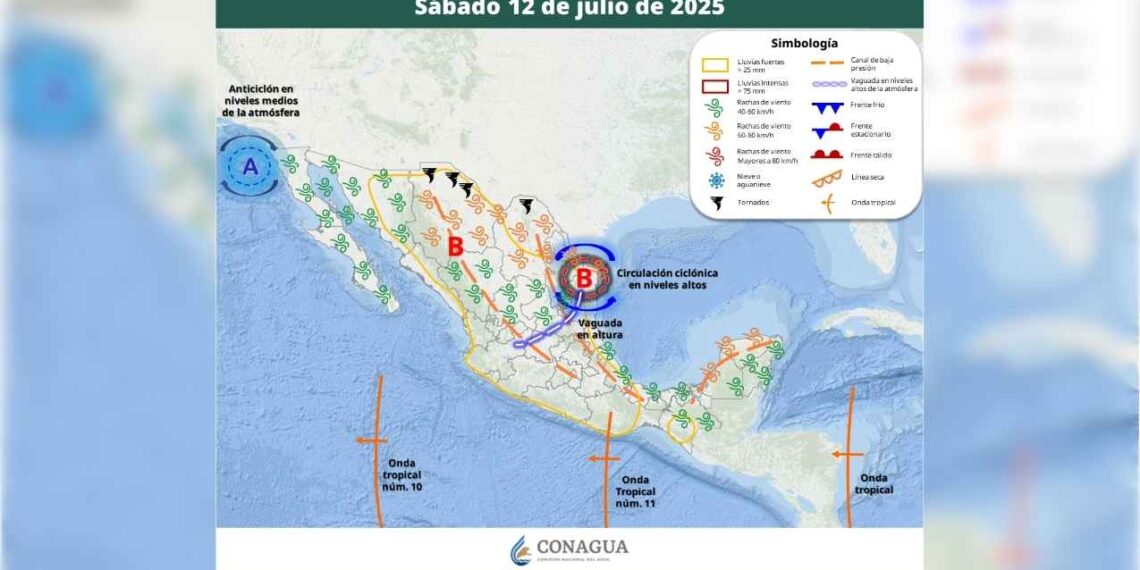 Clima sábado 12 julio