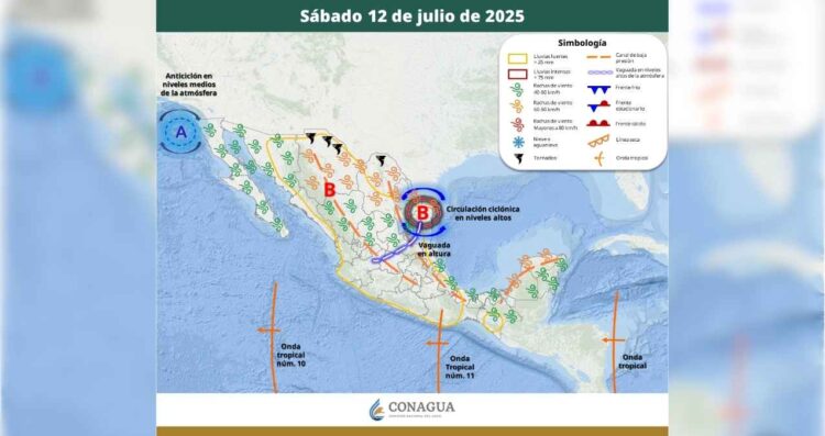 Clima sábado 12 julio
