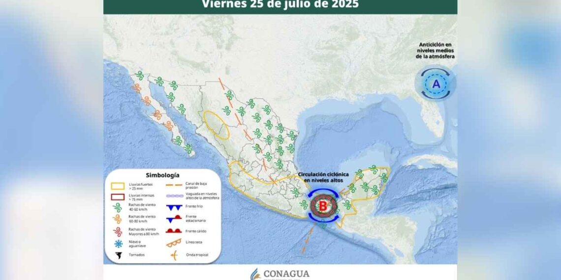 Clima viernes 25 julio