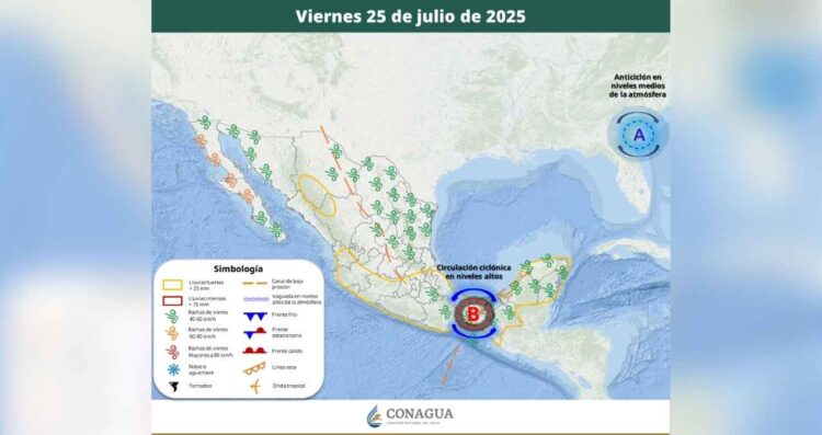 Clima viernes 25 julio