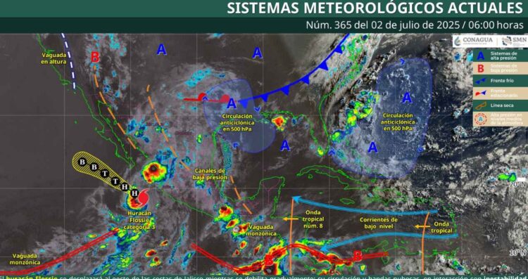 ¿En qué estados seguirán las lluvias y los fuertes vientos este miércoles?