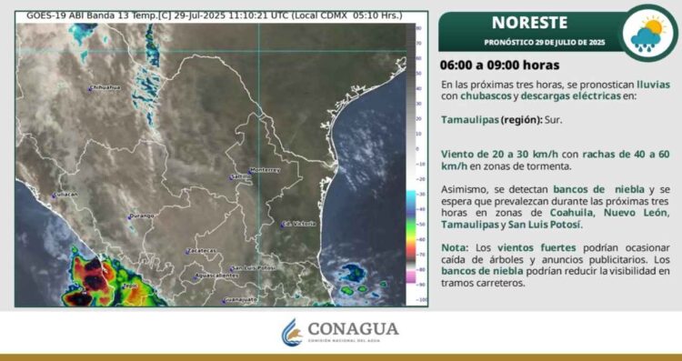 ¿Habrá temperaturas superiores a los 35 grados en Tamaulipas este martes 29 de julio?