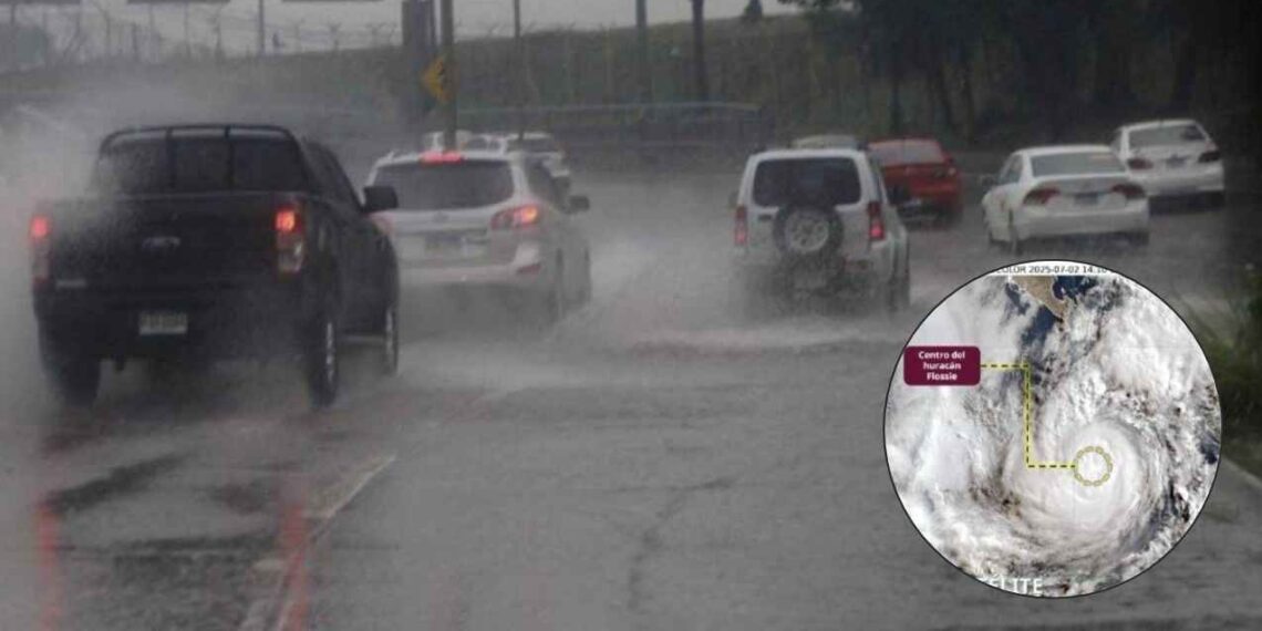 ¿Huracán Flossie seguirá afectando con fuertes lluvias en México?