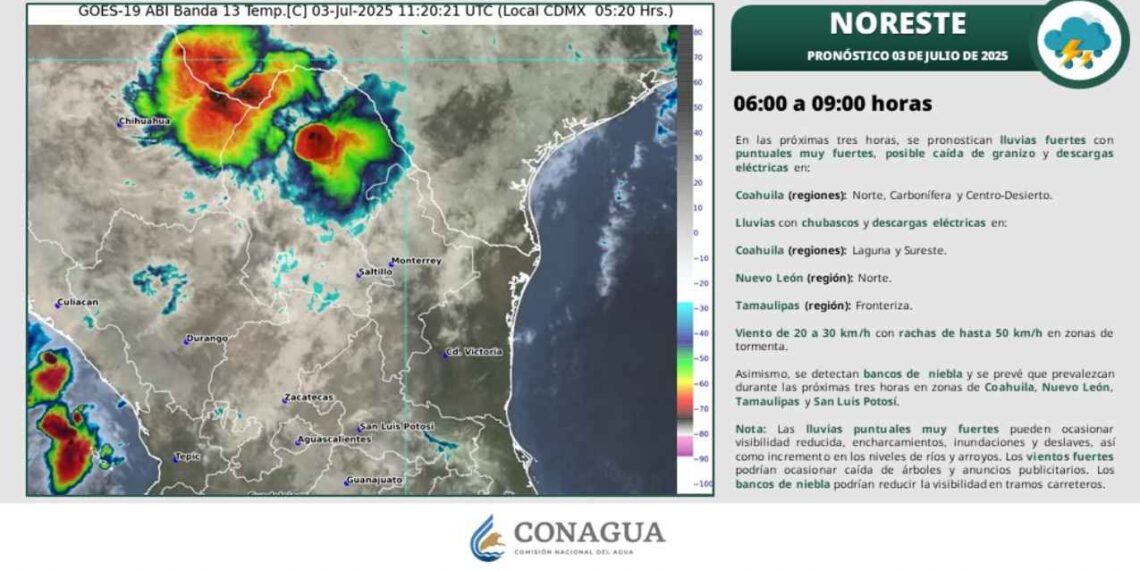 ¿Lluvias moderadas y calor extremo afectarán a Tamaulipas hoy?
